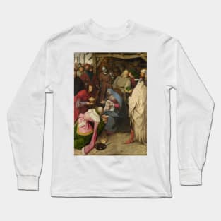 The Adoration of the Kings - Jan Gossaert Long Sleeve T-Shirt